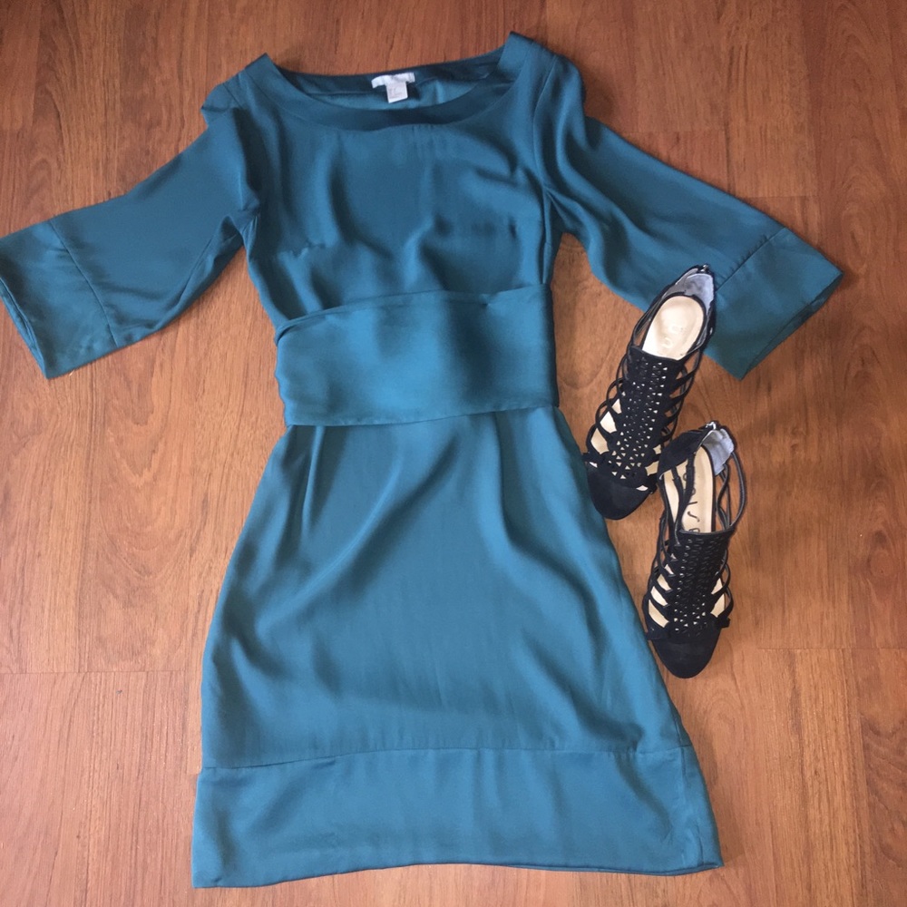 H&M deep ocean blue special event dress